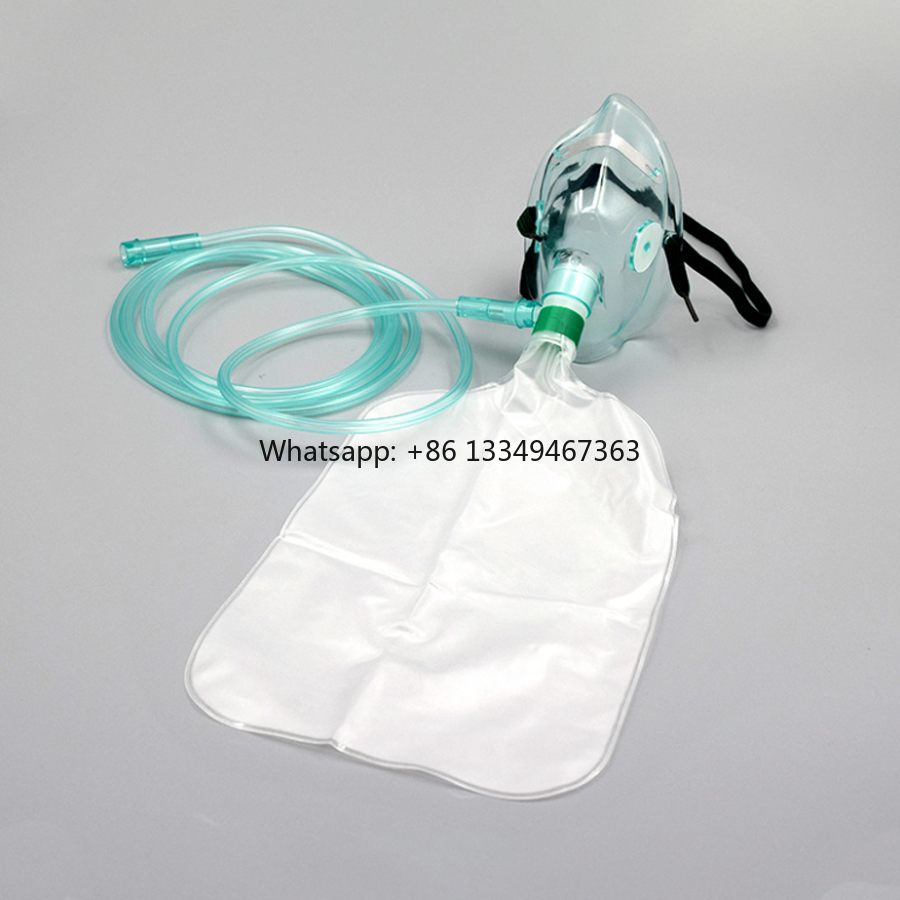 Oxygen Mask Non-Rebreather - PVC Mask with Reservoir Bag NRB