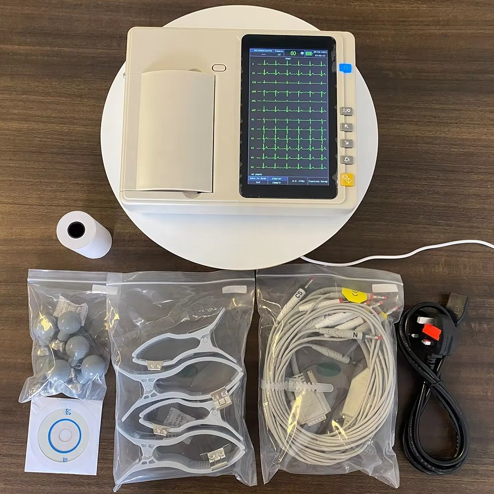 Ekg Ecg Machine Portable - Portable 12 Lead 3/6/12 Channel EKG