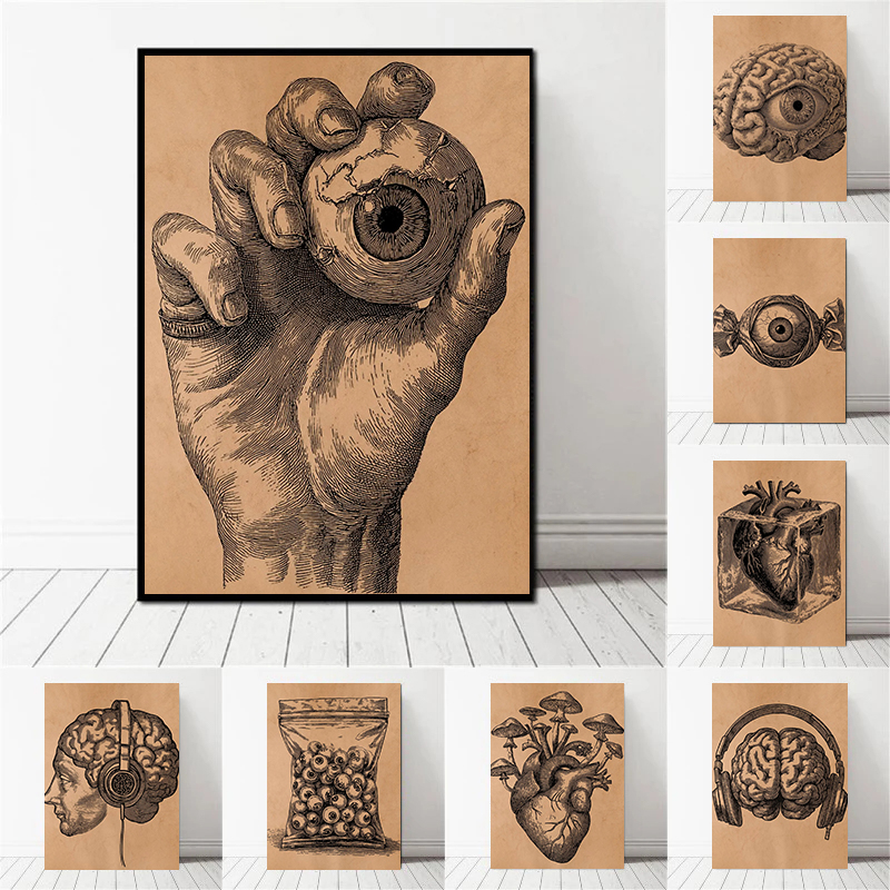 Retro Medicine Rural Anatomy A – обзор и цена Medical Lab Posters