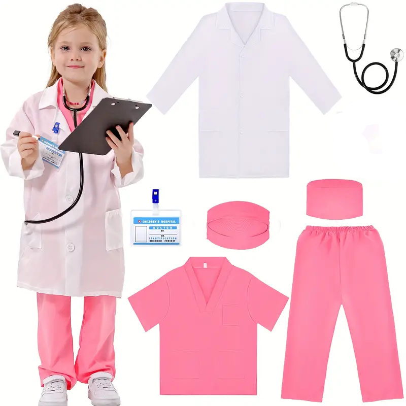 7PCS Kids Doctor Nurse Cosplay – обзор и цена Medical Lab Units