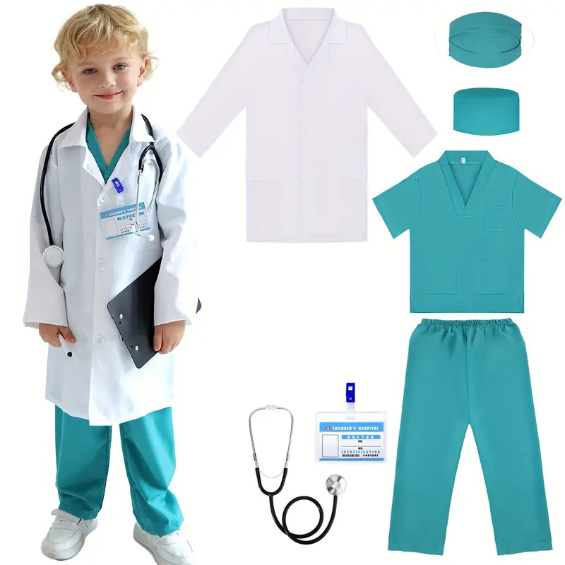 7PCS Kids Doctor Nurse Cosplay – обзор и цена Medical Lab Units