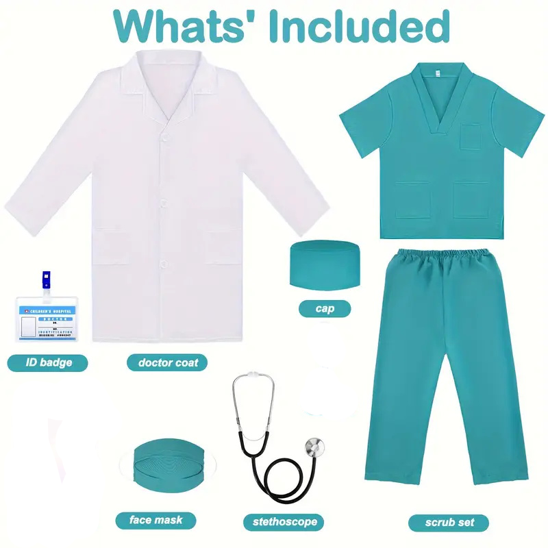 7PCS Kids Doctor Nurse Cosplay – обзор и цена Medical Lab Units