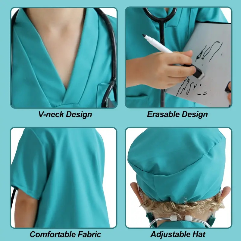 7PCS Kids Doctor Nurse Cosplay – обзор и цена Medical Lab Units