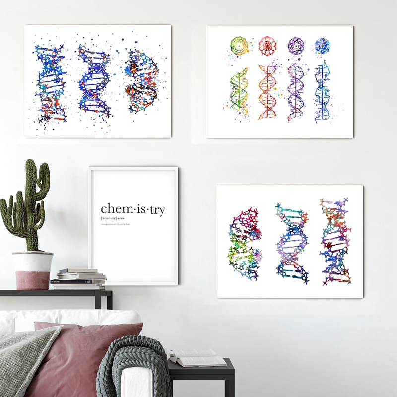 DNA Molecule Print Modern Medi – обзор и цена Medical Lab Posters