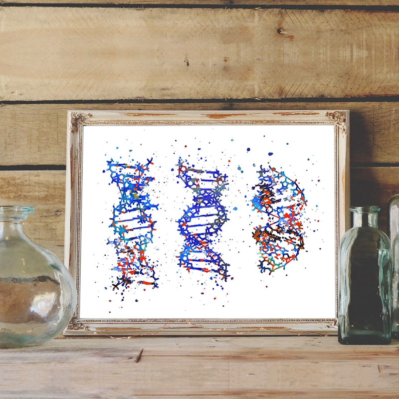 DNA Molecule Print Modern Medi – обзор и цена Medical Lab Posters