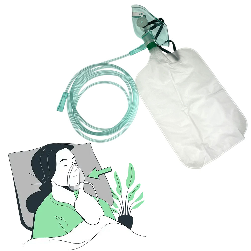 5-10Pcs Disposable Adult High  – обзор и цена Oxygen Mask Non-Rebreather